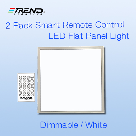 2 Pack Smart Controlled LED Panel Light -  Dimmable Cold White